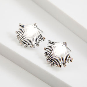 Aros Pegado Fan Plateado Tatienne