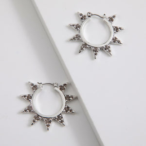 Aros Argolla Tabi Plateado Humana