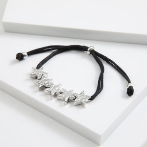 Pulsera doble Bruna Cuerda Dije estrella ID