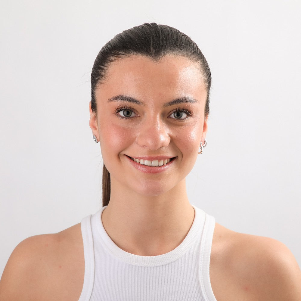 Set De Aros Noa Plateado I-D
