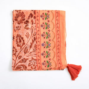 Pareo Estampado Ilya Orange Tatienne