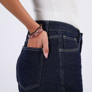 Set De 5 Pulseras Mostacilla Multicolor Malva Humana