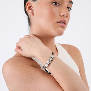 Pulsera doble Bruna Cuerda Dije estrella ID