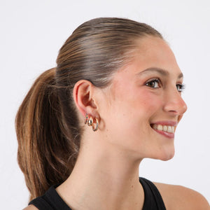 Set de 4 argollas Solara Dorado ID