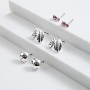 Set de 3 aros Greicy Plateado ID