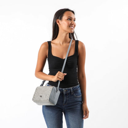 Cartera Cruzada Luna Gris Tatienne