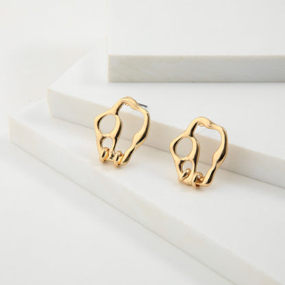 Aros Pegados Cora Dorado Tatienne