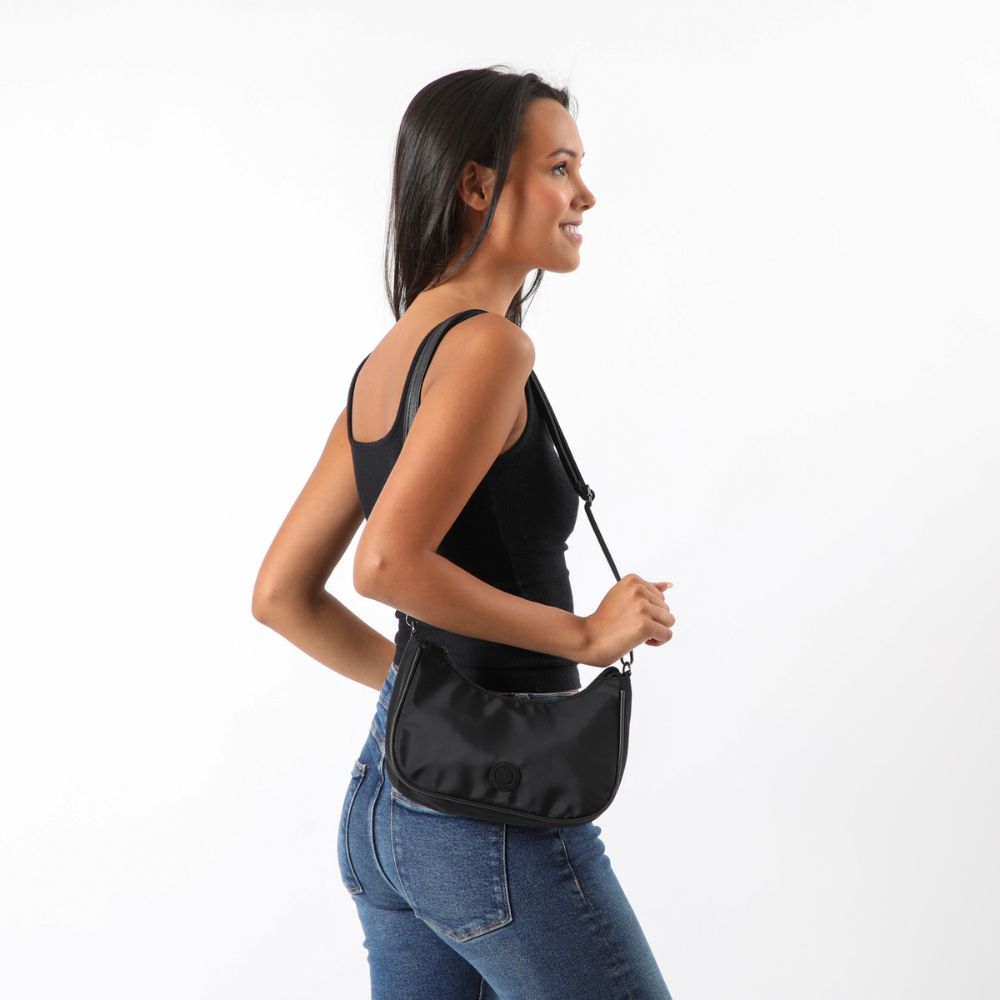 Cartera Cruzada Milos Black Negra i-D