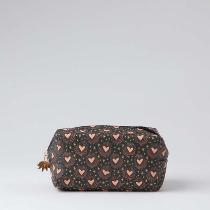 Cosmetiquero Hearts Negro i-D