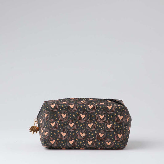 Cosmetiquero Hearts Negro i-D