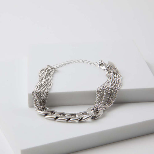 Pulsera Blanda Patti Plateado Humana