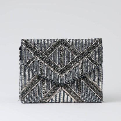 Clutch Milan Plateado Humana