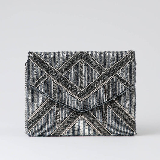 Clutch Milan Plateado Humana