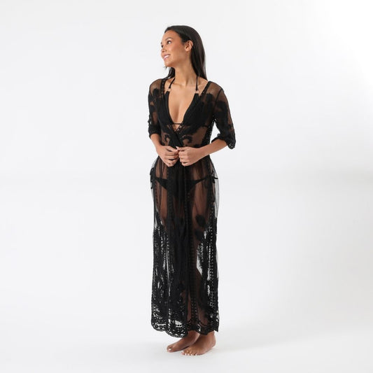 Kimono Playa Wings Black Tatienne