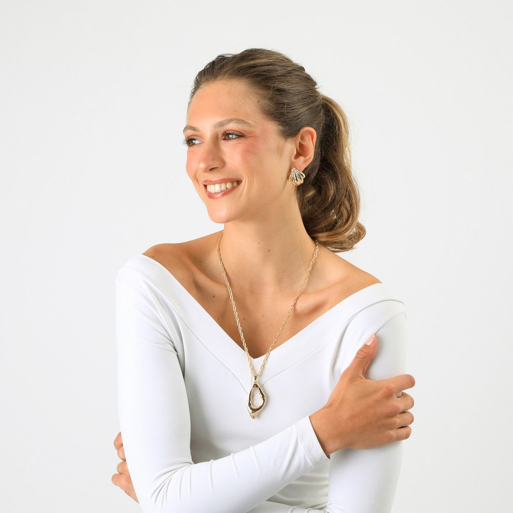 Set De Collar Emma Dorado Humana