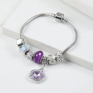 Pulsera Charm Morado Tatienne