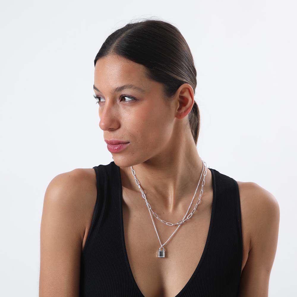 Collar Coto Axl Plateado i-D