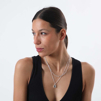 Collar Coto Axl Plateado i-D