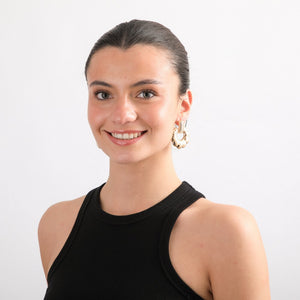 Aros Medianos Lena Dorado I-D