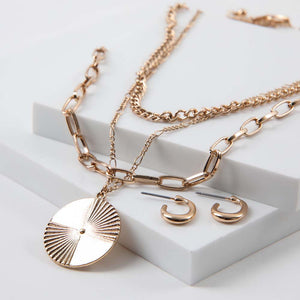 Collar Set Cadiz Dorado Humana