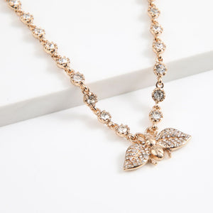 Collar Corto Moth Dorado Humana