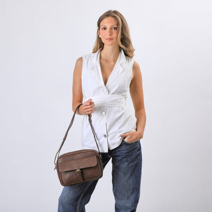 Cartera Cruzada Amira Brown Tatienne