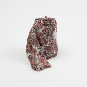 Pañuelo Estampado Bromelia Rosado I-D