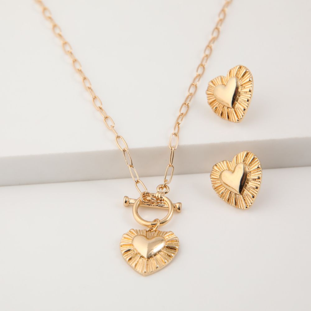 Collar Set Vacay Charms Dorado i-D