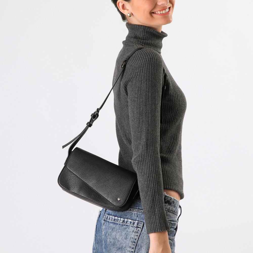 Cartera Bandolera Rodas Negro I-D