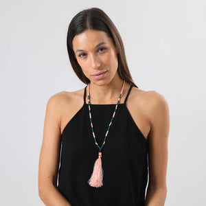 Collar Largo Cúa Rosado Tatienne