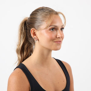 Aros Set Domi Plateado Humana