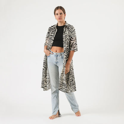 Kimono Mosaic Negro Humana