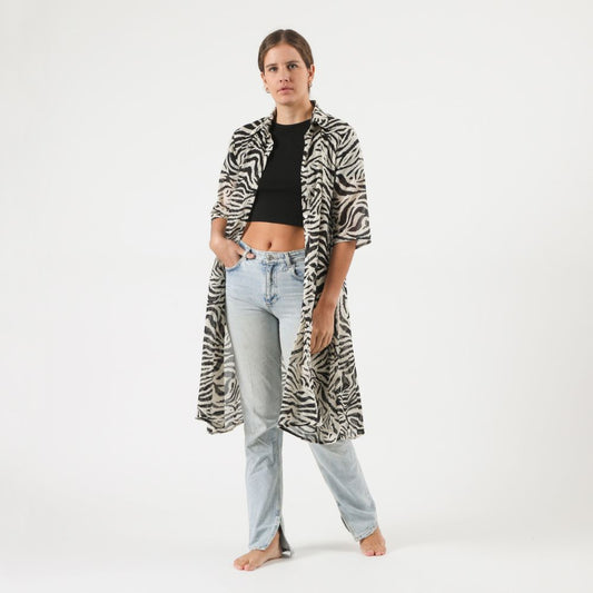 Kimono Mosaic Negro Humana