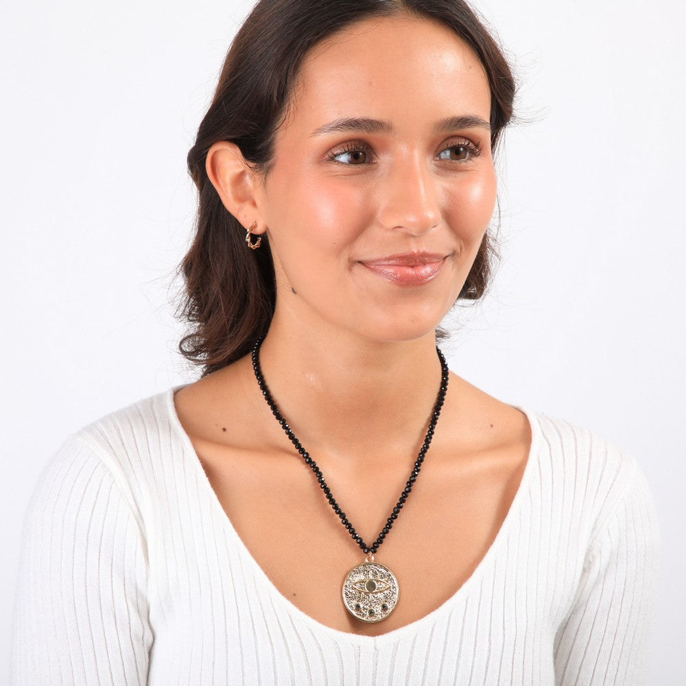Collar Corto Fatima Dorado Humana