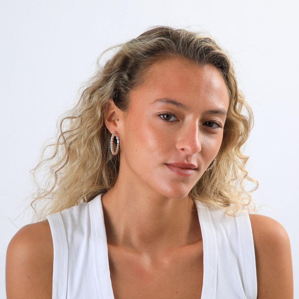 Aros Argollas Nora Plateado Tatienne