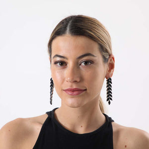 Aros Largo Abedul Negro Humana