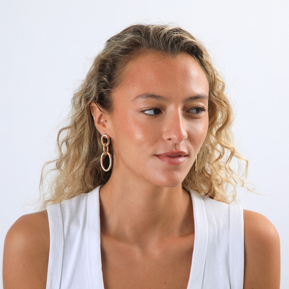 Aros Largos Greta Plateado Tatienne
