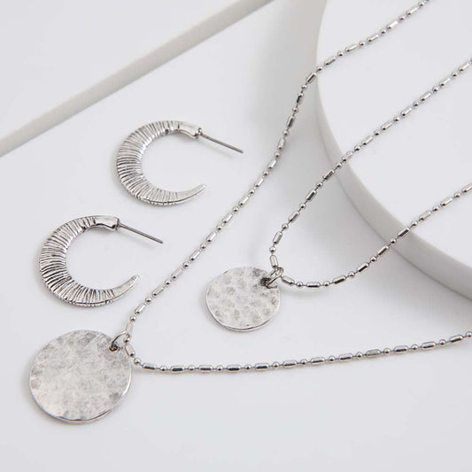 Set Collar Riaza Plateados Tatienne