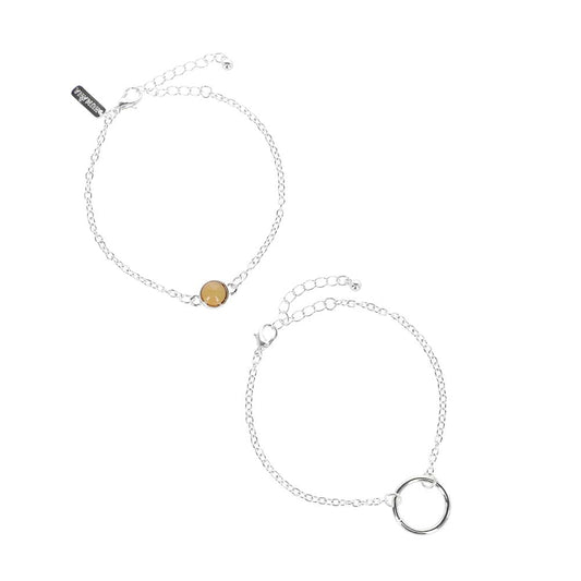 Pulsera Set Ring Plateado Humana