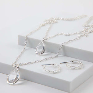 Collar Set Lottie Plateado Tatienne