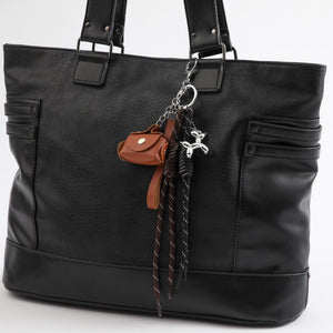 Charm Para Cartera Bolso Café Humana