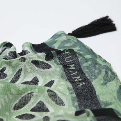 Pañuelo Estampado Zahiora Verde Humana