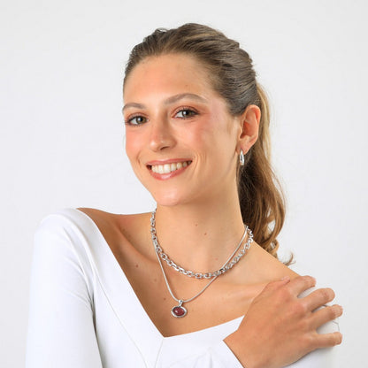 Collar Corto Kiara Plateado Humana