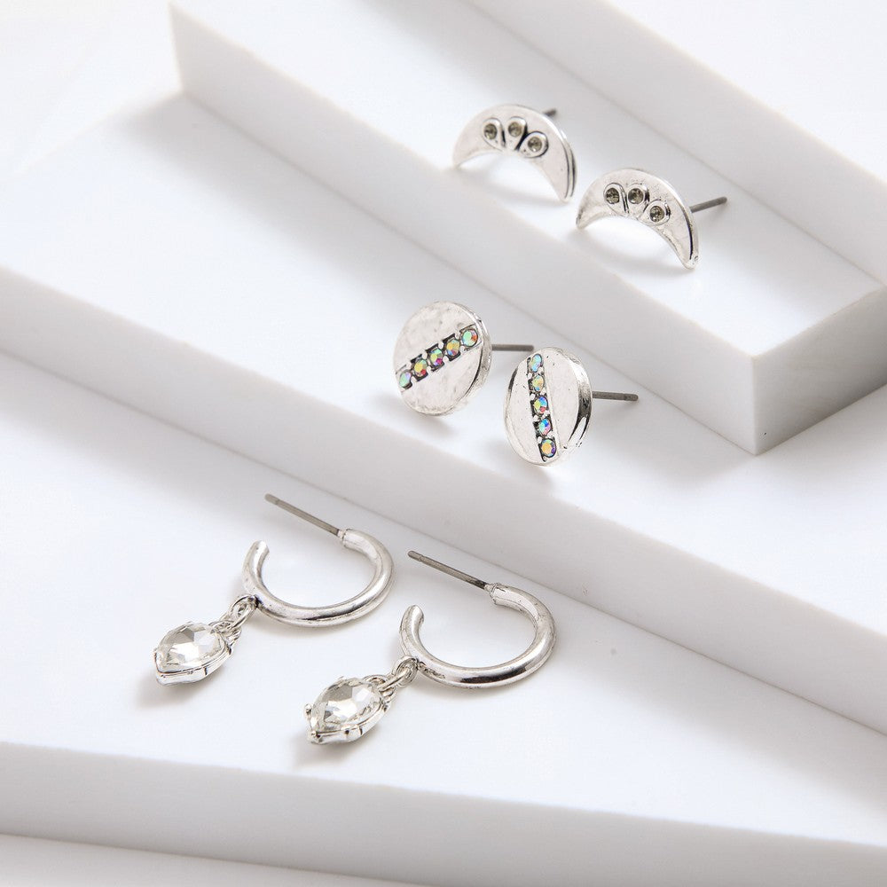 Set De Aros Elena Silver Tatienne