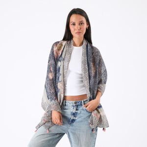 Pañuelo Estampado Positano Rosado Id