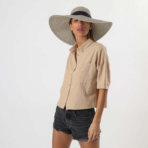 Sombrero Ribbon Negro Humana