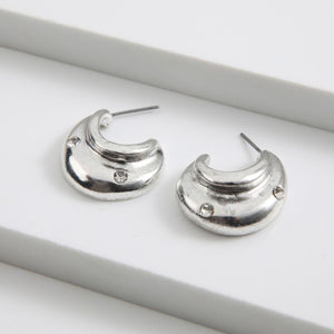 Aros Argolla Nova Plateado Tatienne