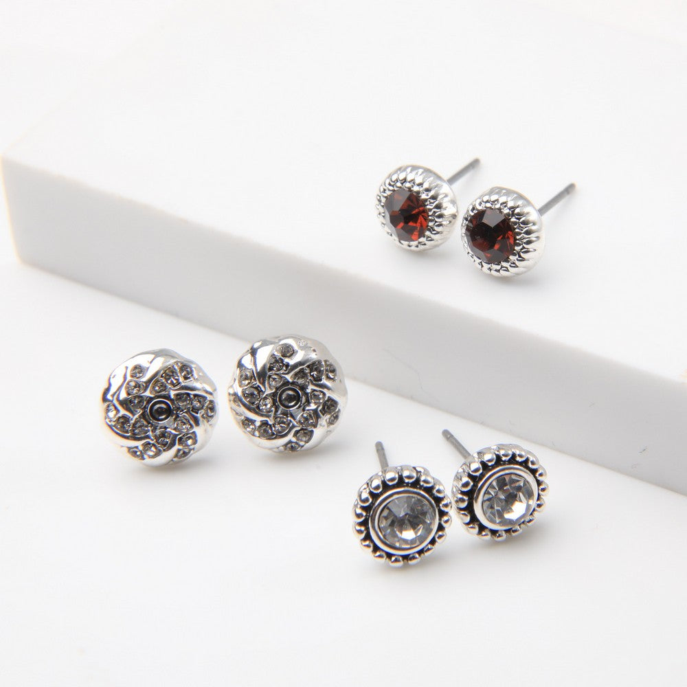 Set De Aros Nayeli Plateado Tatienne