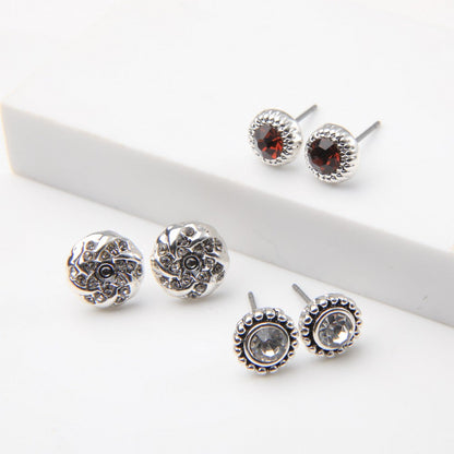 Set De Aros Nayeli Plateado Tatienne