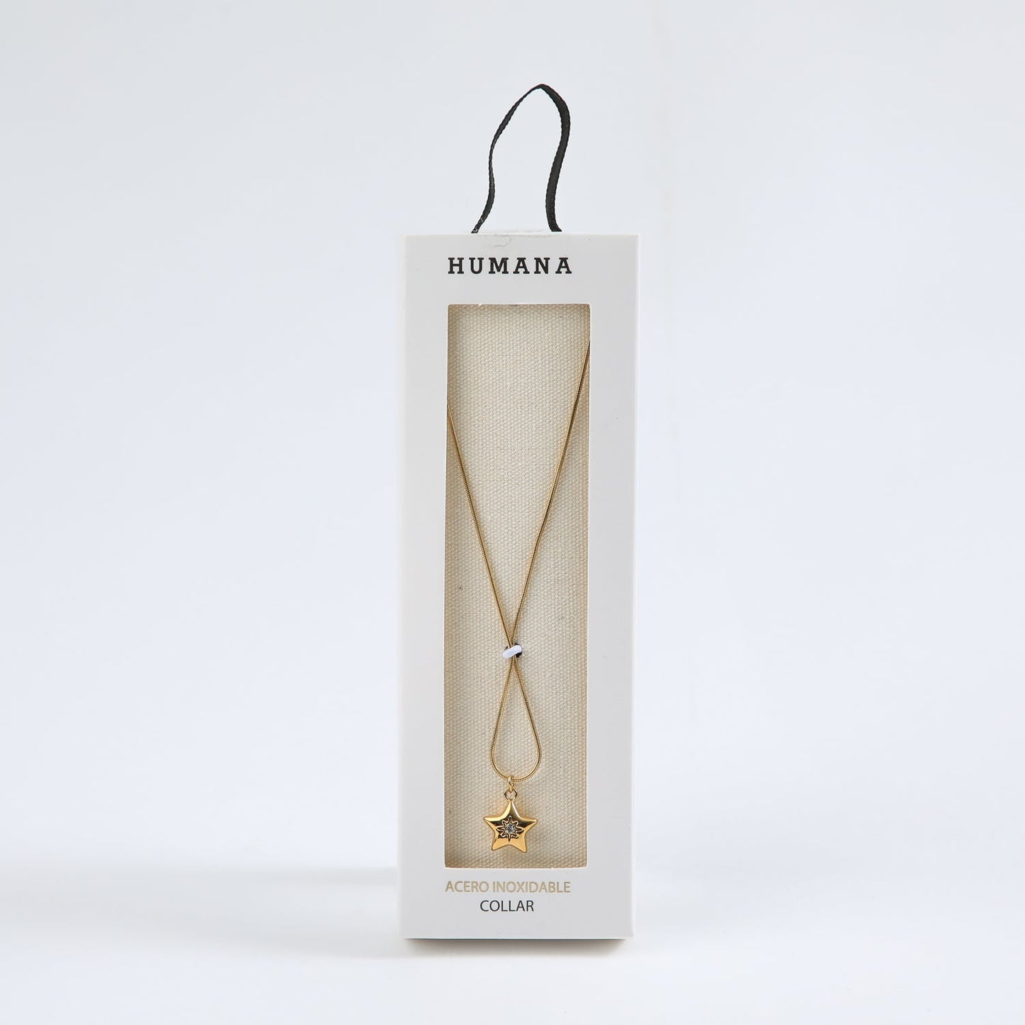 Collar Corto Nut Dorado Humana